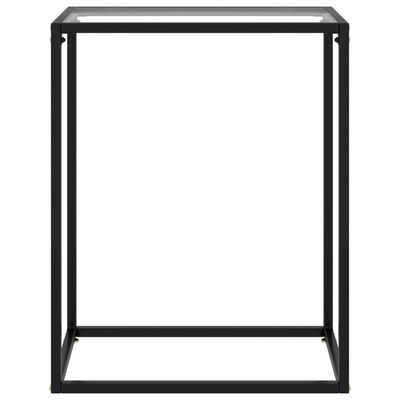 vidaXL Τραπέζι Κονσόλα Διαφανές 60 x 35 x 75 εκ. από Ψημένο Γυαλί