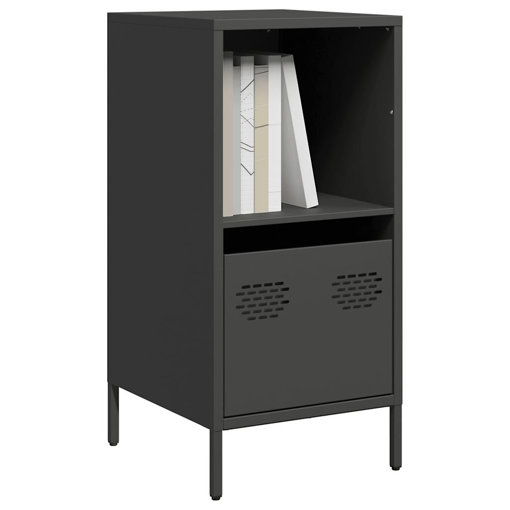 vidaXL Ντουλάπι Μαύρο 35x39x73,5 εκ. από Χάλυβα Ψυχρής Έλασης