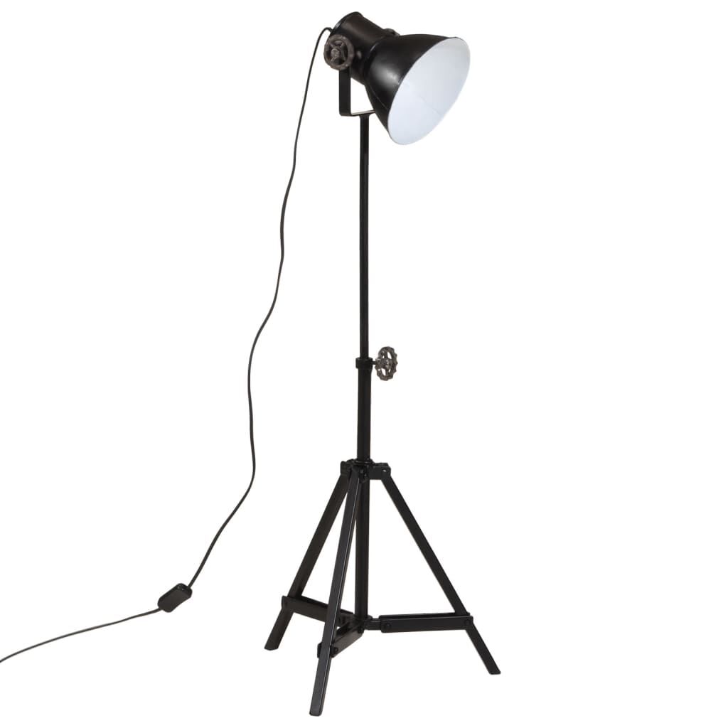 vidaXL Φωτιστικό Δαπέδου 25 W Μαύρο 35x35x65/95 εκ. Ε27