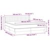 vidaXL &Kappa;&rho;&epsilon;&beta;ά&tau;&iota; Boxspring &mu;&epsilon; &Sigma;&tau;&rho;ώ&mu;&alpha; &Kappa;&rho;&epsilon;&mu; 180x200 &epsilon;&kappa;. &Upsilon;&phi;&alpha;&sigma;&mu;ά&tau;&iota;&nu;&omicron;