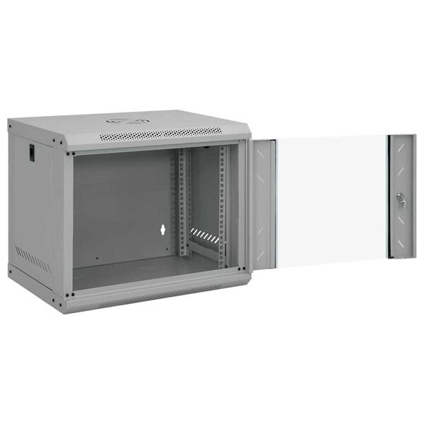 vidaXL Ντουλάπα δικτύου με αποθήκευση Γκρι 53 x 45 x 45 εκ Ατσάλι