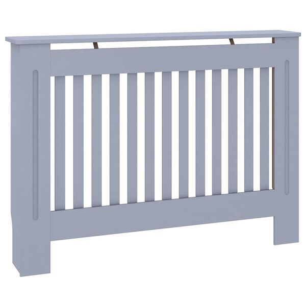 vidaXL Κάλυμμα Καλοριφέρ Ανθρακί 112 x 19 x 81,5 εκ. από MDF