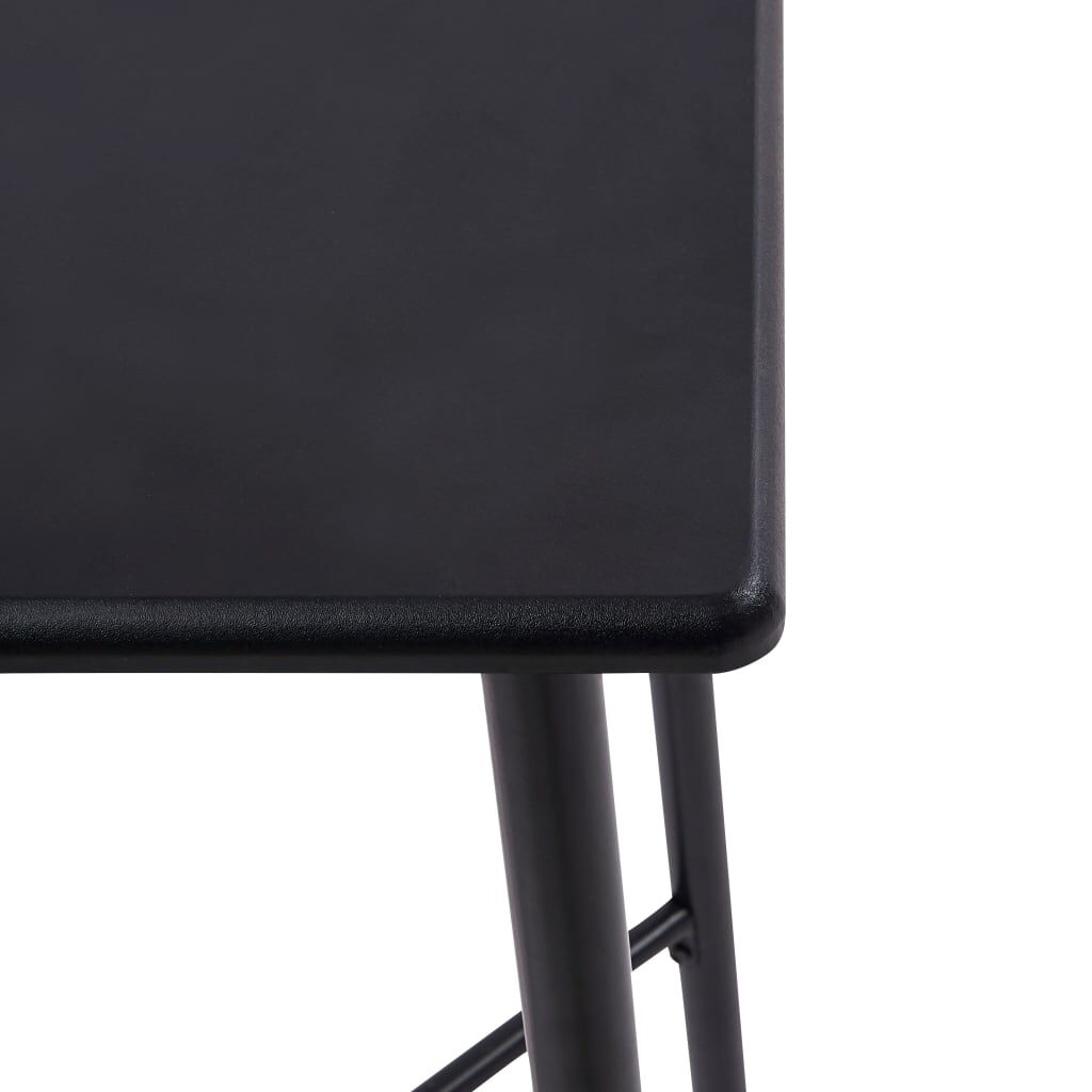 vidaXL Τραπέζι Μπαρ Μαύρο 60 x 60 x 111 εκ. από MDF