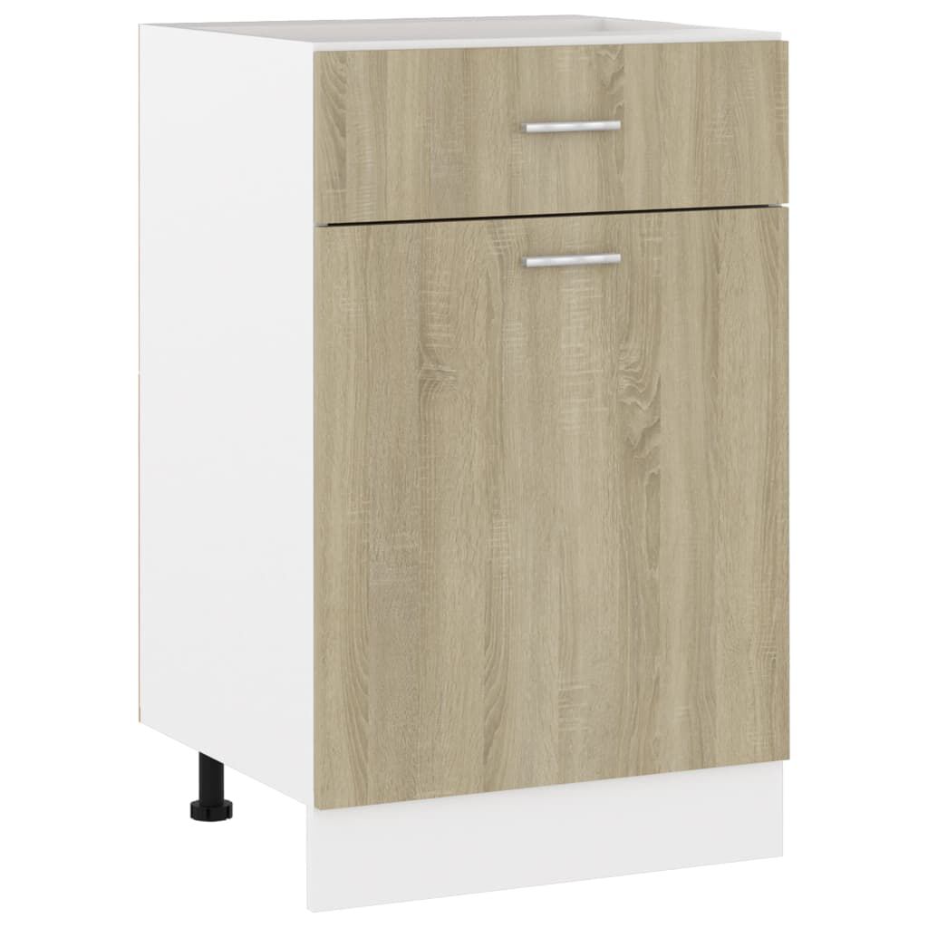 vidaXL Ντουλάπι με Συρτάρι Lyon Sonoma Δρυς 50x46x81,5 εκ. Επεξ. Ξύλο