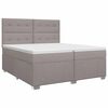 vidaXL &Kappa;&rho;&epsilon;&beta;ά&tau;&iota; box spring &mu;&epsilon; &sigma;&tau;&rho;ώ&mu;&alpha; Taupe 200 x 200 cm Ύ&phi;&alpha;&sigma;&mu;&alpha;