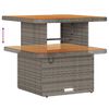 vidaXL Σετ Καναπέ Κήπου με μαξιλάρι 10 pcs Γκρι 80 x 80 x 71 cm
