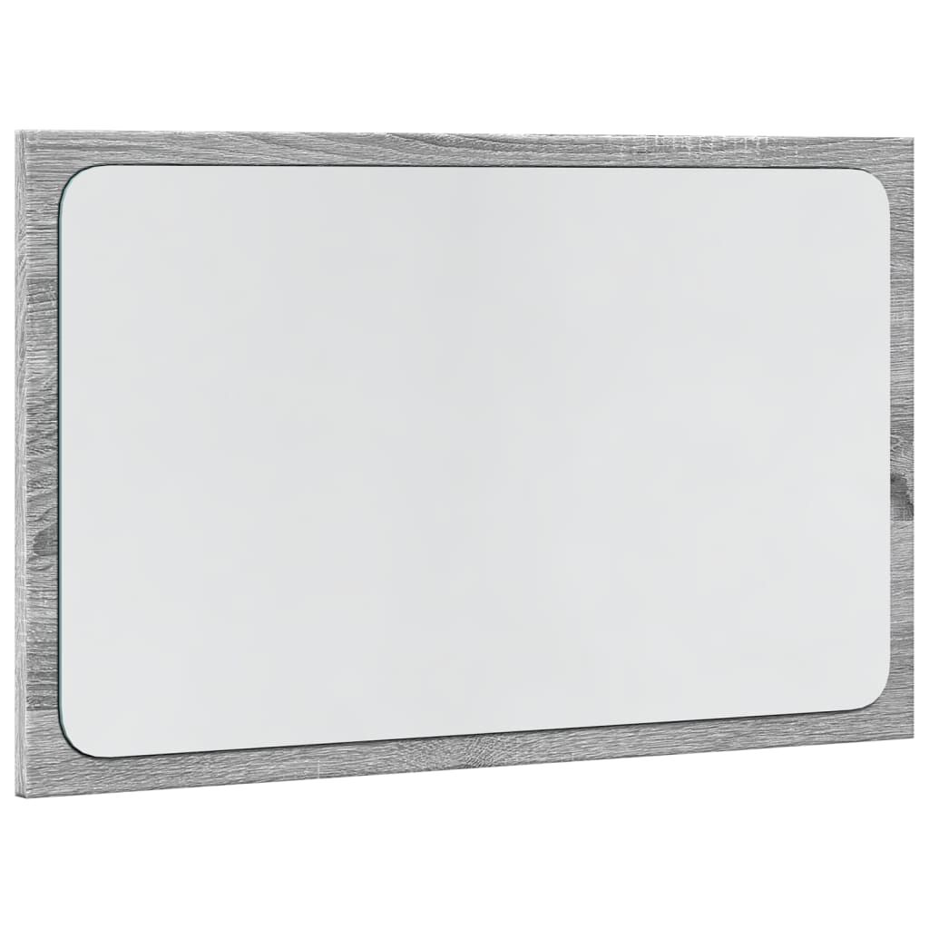 vidaXL Καθρέφτης Μπάνιου Γκρι Sonoma 60x8,5x38 εκ. Επεξεργασμένο Ξύλο