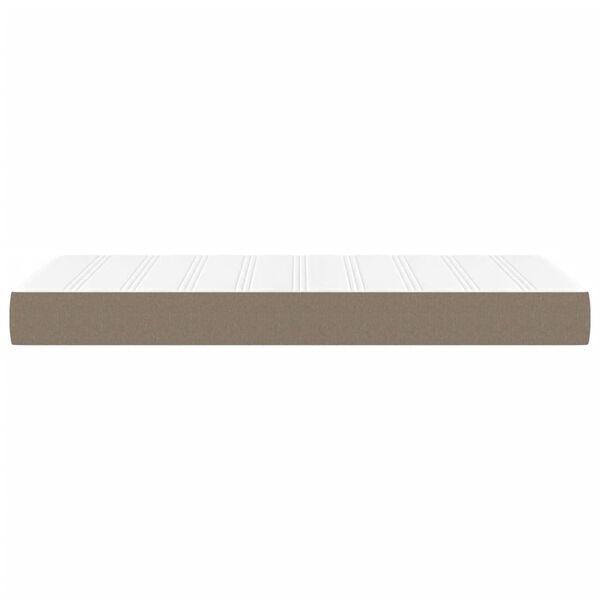 vidaXL Στρώμα με Pocket Springs Taupe 120x190x20 εκ. Υφασμάτινο