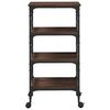 vidaXL Τρόλεϊ Κουζίνας Καφέ Δρυς 45x35x89,5 εκ. Επεξεργασμένο Ξύλο