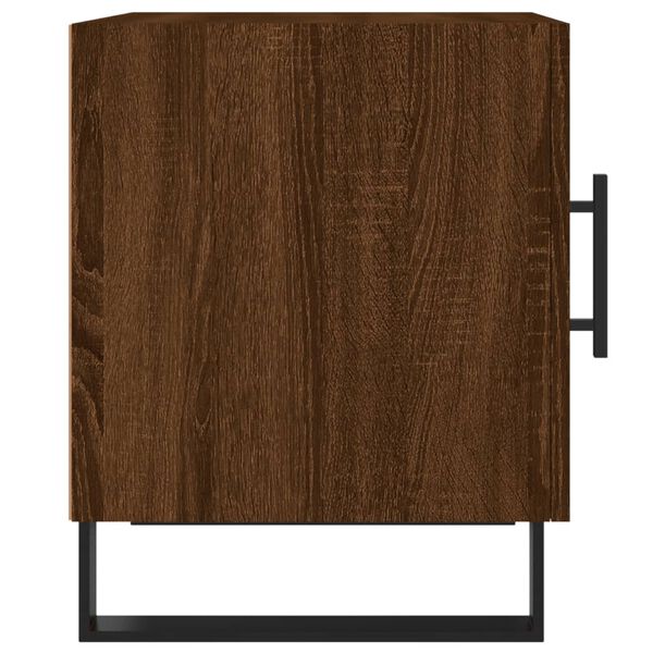 vidaXL Κομοδίνα 2 τεμ. Καφέ Δρυς 40 x 40 x 50 εκ. από Επεξεργ. Ξύλο