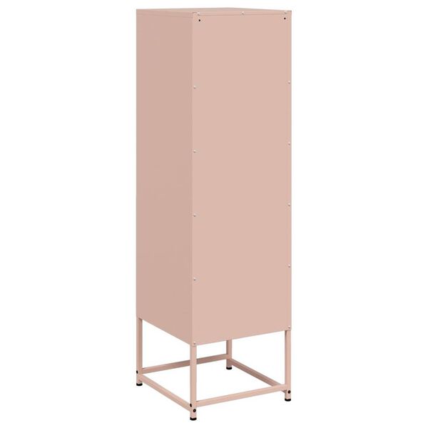 vidaXL Μπουφές Ροζ 36x39x123 εκ. από Ατσάλι