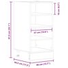 vidaXL Ντουλάπι "Riga" Γκρι από Σκυρόδεμα 40x44,5x81,5 εκ. από Τεχνητό Ξύλο