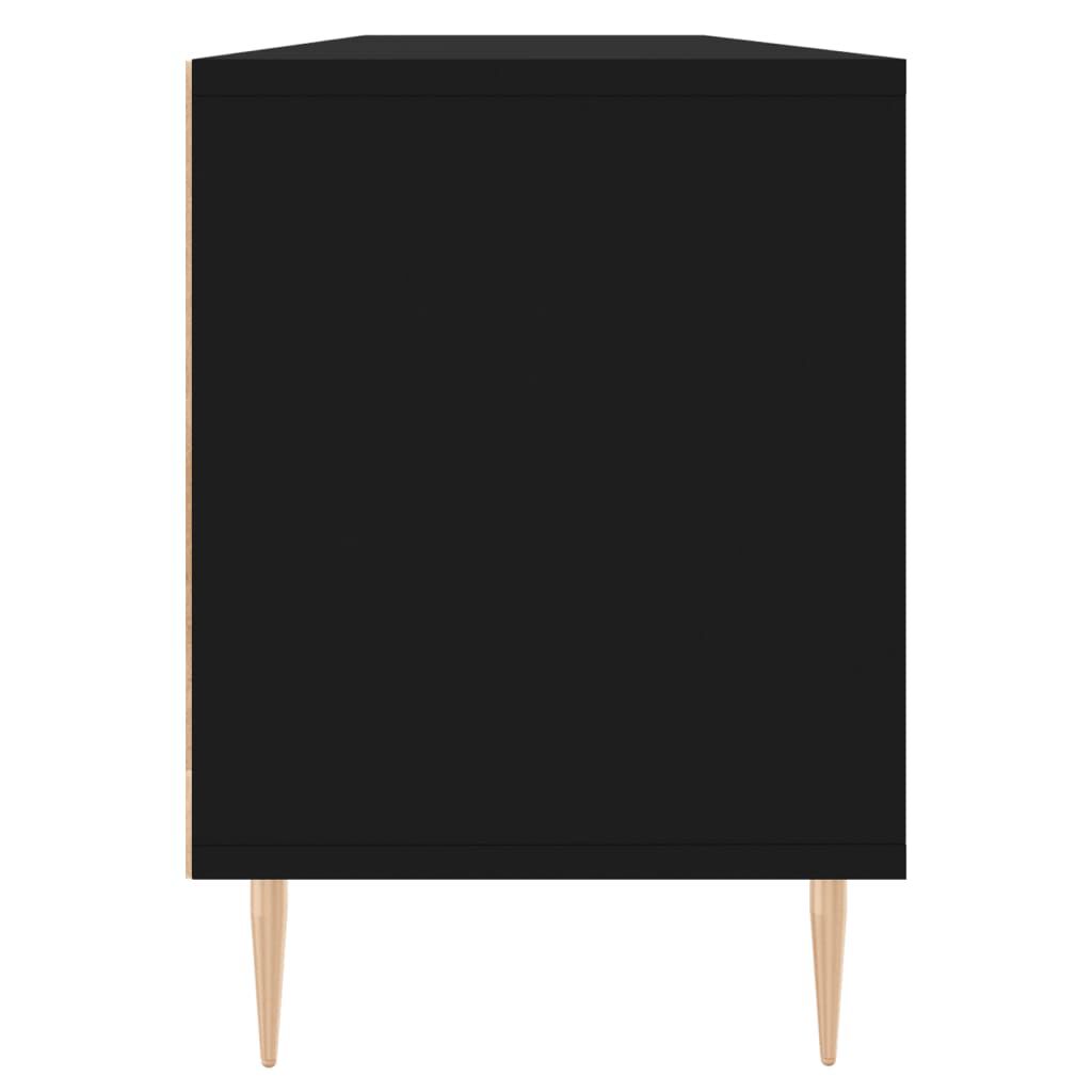 vidaXL Έπιπλο Τηλεόρασης Μαύρο 150x30x44,5 εκ. Επεξεργασμένο Ξύλο