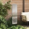 vidaXL Διακοσμητική Πλάκα Κήπου Ασημί 32 x 140 εκ Ανοξείδωτο ατσάλι