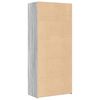 vidaXL Ντουλάπι Γκρι Sonoma 80x42,5x185 εκ. από Επεξεργασμένο Ξύλο
