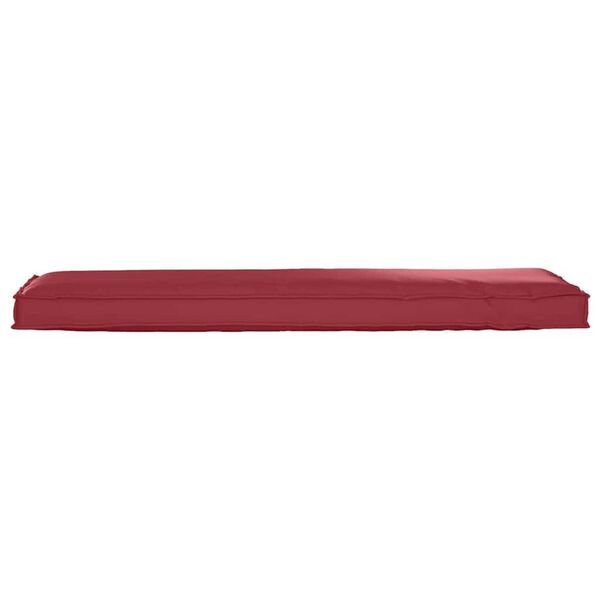 vidaXL Μαξιλάρι παλέτας για πάγκο Κόκκινο 140 x 40 x 8 εκ.