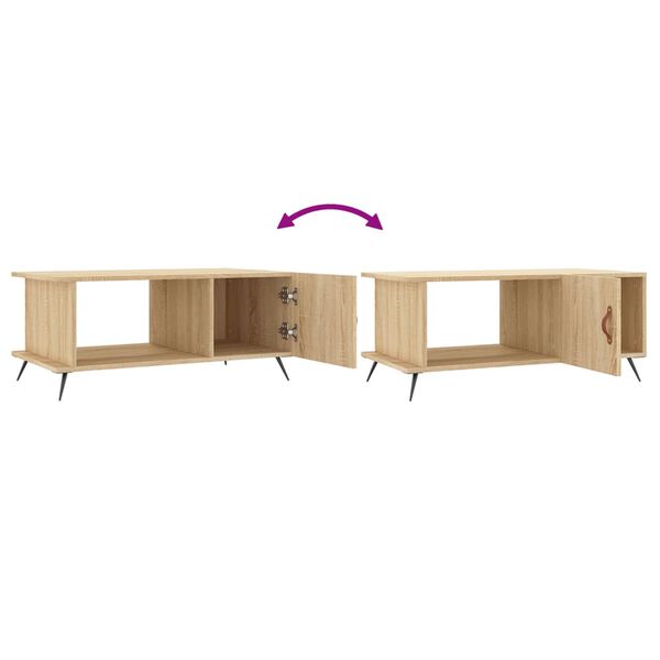 vidaXL Τραπεζάκι Σαλονιού Sonoma Δρυς 90x50x40 εκ. Επεξεργασμένο Ξύλο