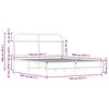 vidaXL Πλαίσιο Κρεβατιού Χωρ. Στρώμα Sonoma Δρυς 150x200εκ. Επ. Ξύλο