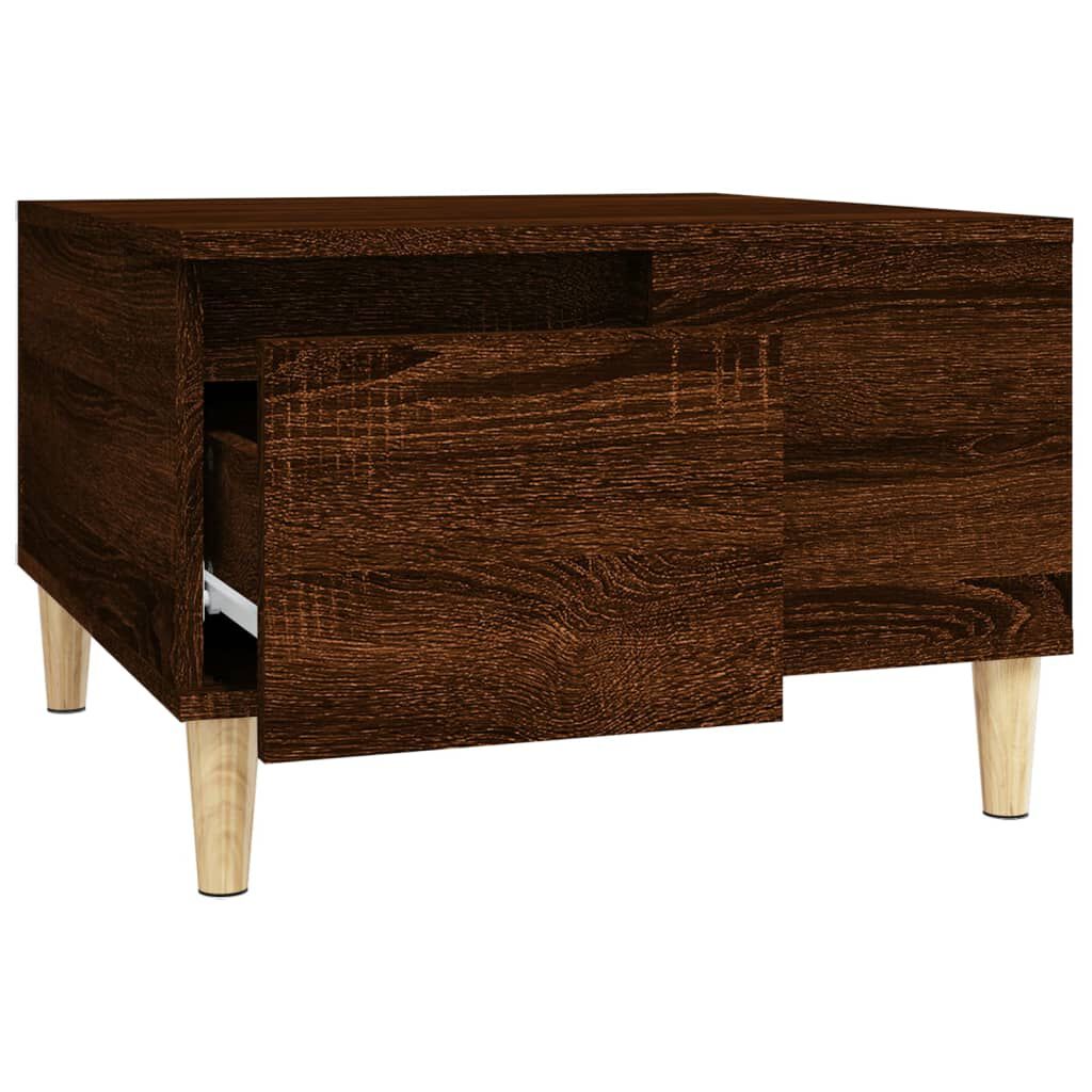 vidaXL Τραπεζάκι Σαλονιού Καφέ Δρυς 55x55x36,5 εκ. Επεξεργασμένο Ξύλο