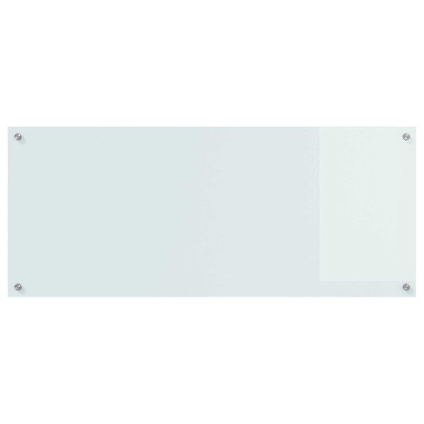 vidaXL Πλακάκι Κουζίνας Λευκό 120x50x0,6 εκ από Σκληρυμένο Γυαλί