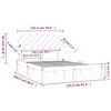 vidaXL Πλαίσιο Κρεβατιού 150 x 200 εκ. Μασίφ Ξύλο King Size