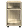 vidaXL Βοηθητικό Τραπέζι με Ρόδες Sonoma Δρυς 70x35x60 εκ. Επεξ. Ξύλο