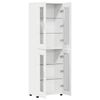 vidaXL Highboard FLORIN &Lambda;&epsilon;&upsilon;&kappa;ό 60 x 35 x 182 &epsilon;&kappa;. &Epsilon;&pi;&epsilon;&xi;&epsilon;&rho;&gamma;&alpha;&sigma;&mu;έ&nu;&omicron; &xi;ύ&lambda;&omicron;