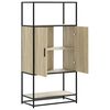 vidaXL Highboard Δρυς sonoma 68x35x139 cm Επεξεργασμένο ξύλο μέταλλο