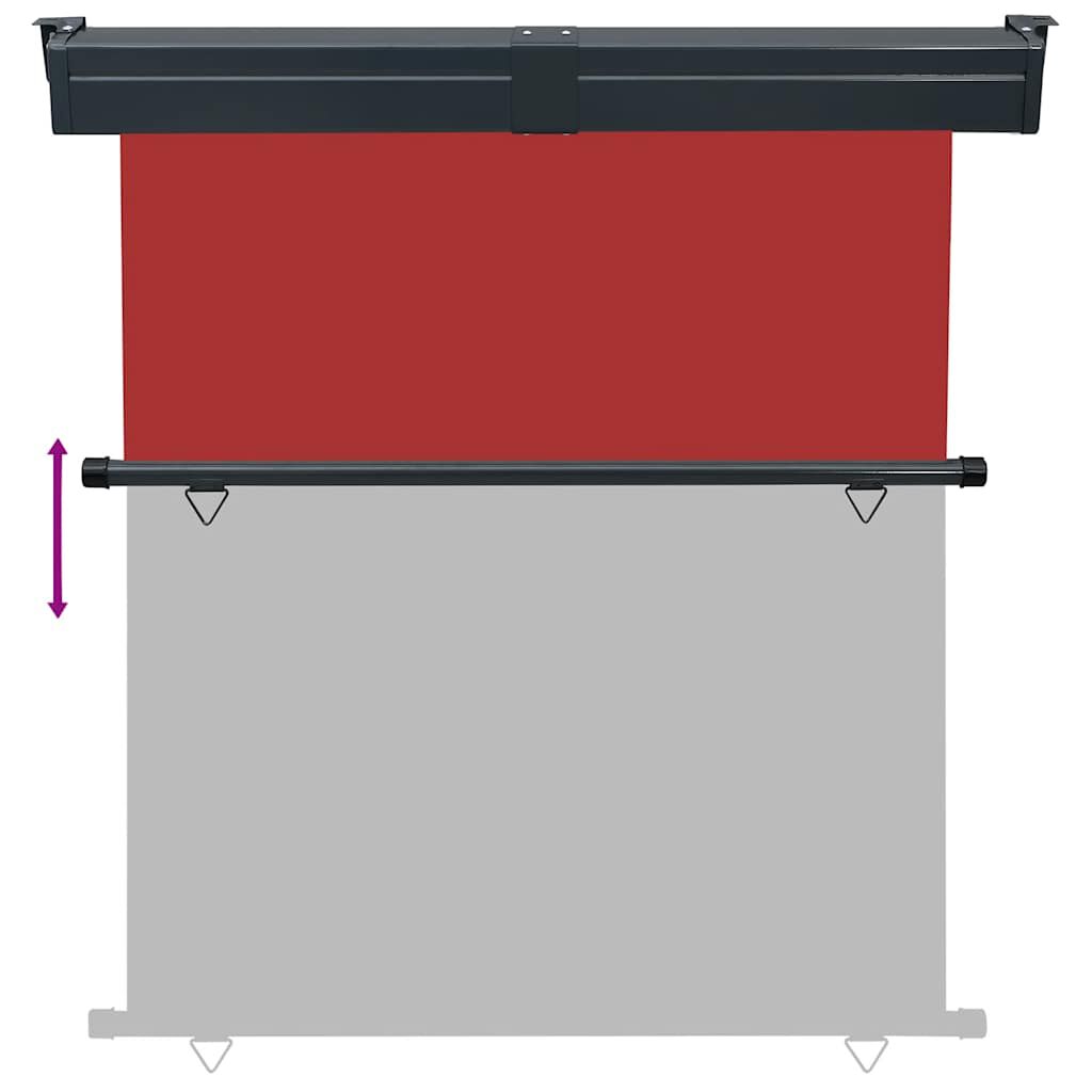 vidaXL Σκίαστρο Βεράντας Πλαϊνό Κόκκινο 165 x 250 εκ.