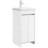 vidaXL &Kappa;&alpha;&theta;&rho;έ&phi;&tau;&eta;&sigmaf; &mu;&pi;ά&nu;&iota;&omicron;&upsilon; &mu;&epsilon; &nu;&iota;&pi;&tau;ή&rho;&alpha; &Lambda;&epsilon;&upsilon;&kappa;ό 42 x 40 x 84,5 &epsilon;&kappa;