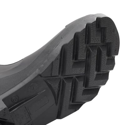 vidaXL Γαλότσες με Αφαιρούμενες Κάλτσες Μαύρες Μέγεθος 44 από PVC