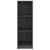 vidaXL Βιβλιοθήκη/Διαχωρ. Χώρου Γκρι 36x33x110 εκ. Μασίφ Ξύλο Πεύκου