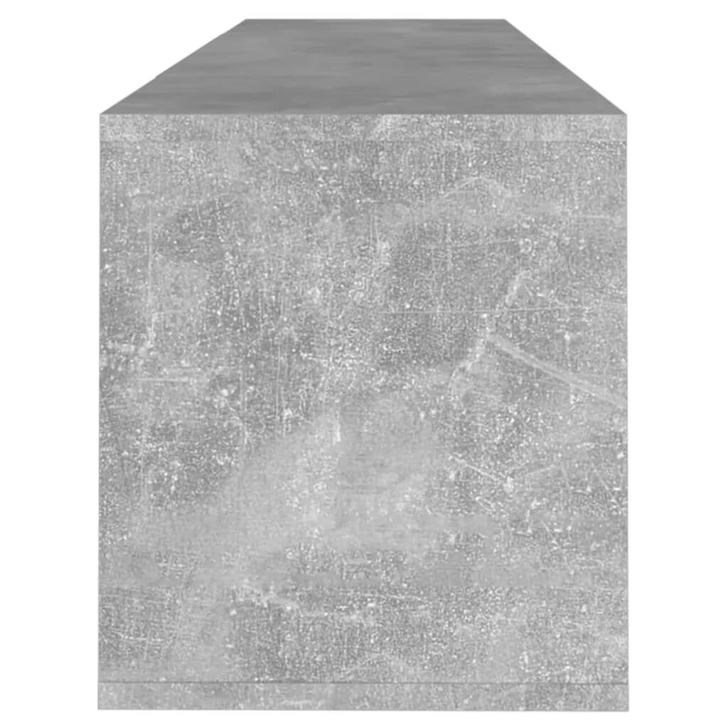 vidaXL Έπιπλο Τηλεόρασης Γκρι Σκυροδέματος 120x30x40,5 εκ. Επεξ. Ξύλο
