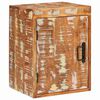 vidaXL Κομοδίνο 2 pcs Καφέ 35 x 33 x 48 εκ Ανακτημένο Στερεό Ξύλο