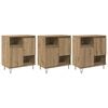 vidaXL &Pi;&lambda;&alpha;ϊ&nu;ό &gamma;&rho;&alpha;&phi;&epsilon;ί&omicron; 3 pcs Artisan Oak 60 x 35 x 70 cm