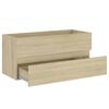 vidaXL Ντουλάπι Νιπτήρα Sonoma Δρυς 100x38,5x45 εκ. από Επεξ. Ξύλο