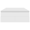 vidaXL Κρεβάτι με αποθηκευτικό χώρο και στρώμα Λευκό 120 x 190 cm