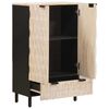 vidaXL Highboard &mu;&epsilon; &pi;ό&rho;&tau;&alpha; &Lambda;&epsilon;&upsilon;&kappa;ό &Phi;&iota;&nu;ί&rho;&iota;&sigma;&mu;&alpha; &Kappa;&alpha;&theta;&alpha;&rho;&iota;&sigma;&mu;&omicron;ύ 60 x 33 x 100 &epsilon;&kappa;.