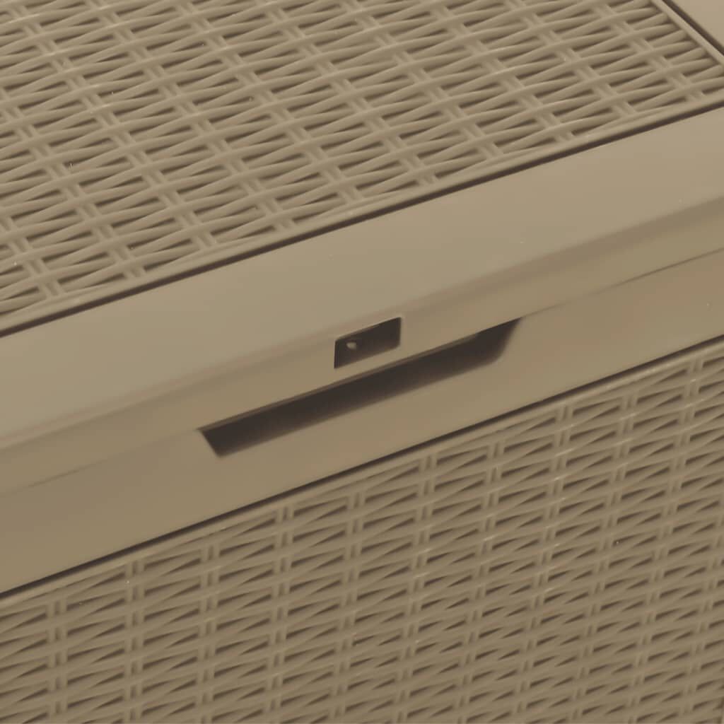 vidaXL Μπαούλο Αποθήκευσης Κήπου Αν. Καφέ 55,5x43x53 εκ Πολυπροπυλένιο