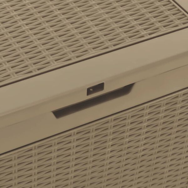 vidaXL Μπαούλο Αποθήκευσης Κήπου Αν. Καφέ 55,5x43x53 εκ Πολυπροπυλένιο