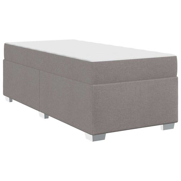 vidaXL Σκελετός Κρεβατιού Taupe 100 x 200 cm ύφασμα