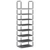 vidaXL &Rho;ά&phi;&iota; &pi;&alpha;&pi;&omicron;&upsilon;&tau;&sigma;&iota;ώ&nu; 8-&beta;&alpha;&theta;&mu;ί&delta;&omega;&nu; &mu;&alpha;ύ&rho;&omicron; 44x28x145cm &mu;&eta; &upsilon;&phi;&alpha;&sigma;&mu;έ&nu;&omicron; ύ&phi;&alpha;&sigma;&mu;&alpha;