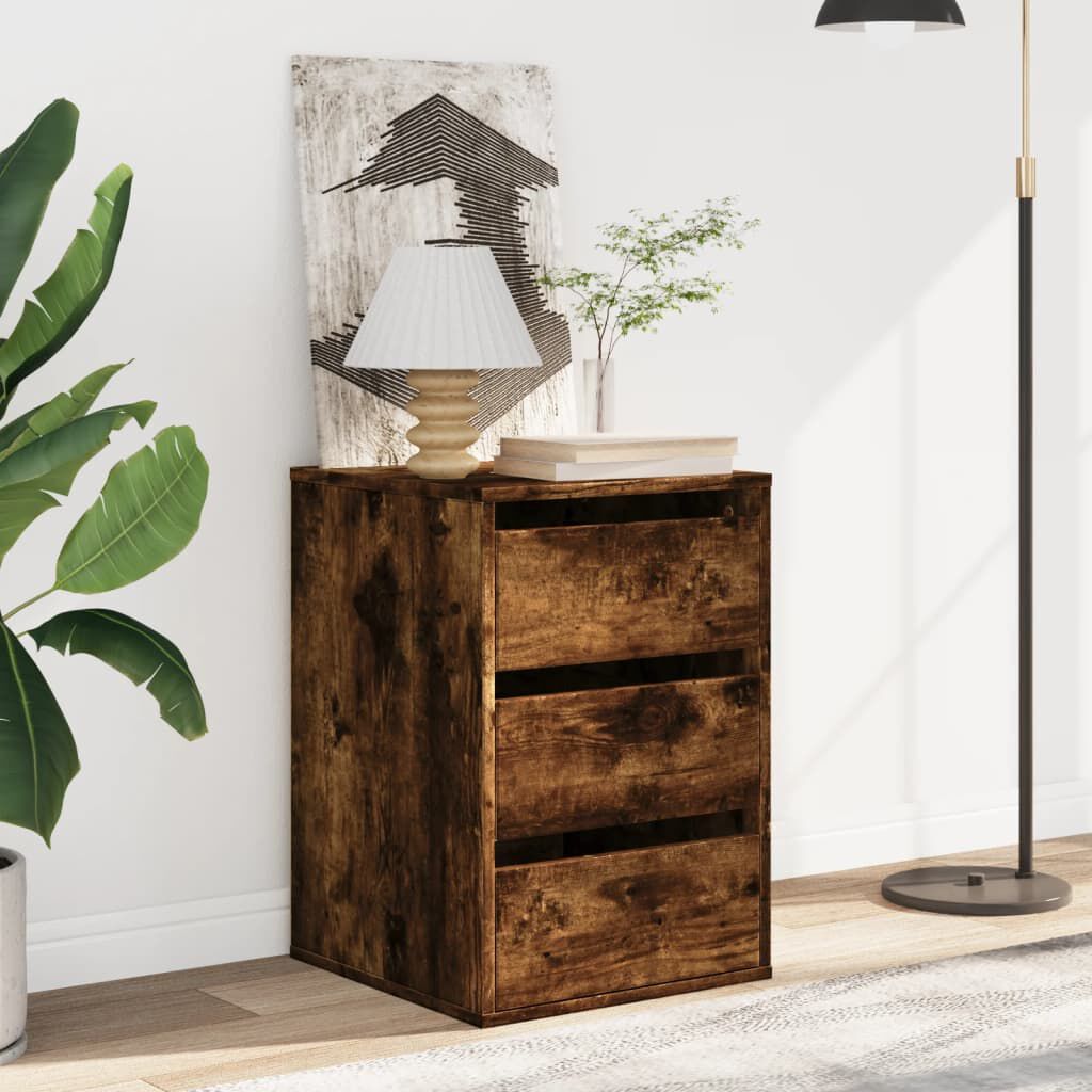 vidaXL Συρταριέρα Καπνιστή Δρυς 40x41x58 εκ. από Επεξεργ. Ξύλο