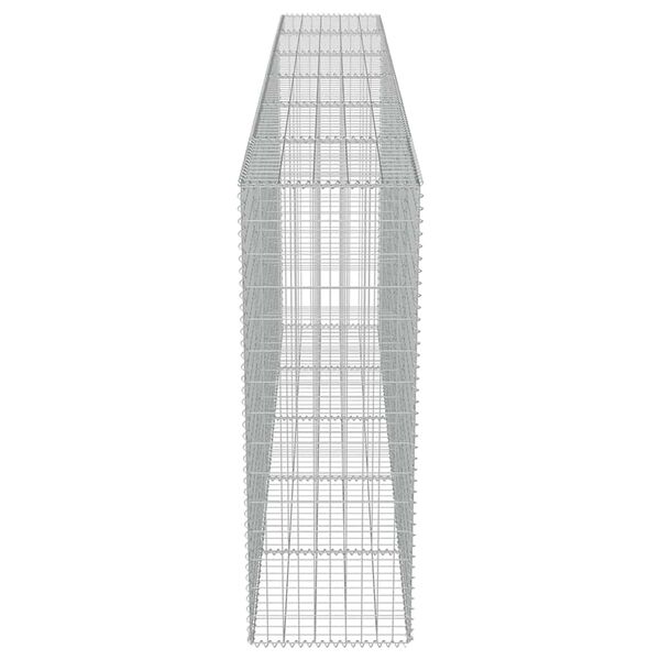 vidaXL Συρματοκιβώτιο Τοίχος 300x50x150 εκ. Γαλβαν.Χάλυβας + Καλύμματα
