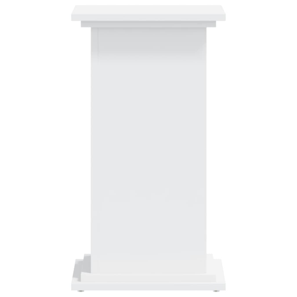 vidaXL Βάση Γλάστρας Λευκές 33x33x60 εκ. από Επεξεργασμένο Ξύλο