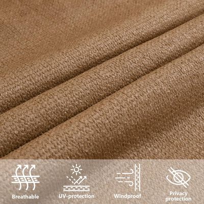 vidaXL Πανί Σκίασης Taupe 6x8 μ. από HDPE 160 γρ./μ²