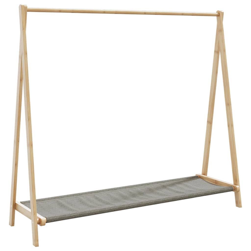 vidaXL Κρεμάστρα Ρούχων με Ράφια 106x34x102 εκ. Μπαμπού