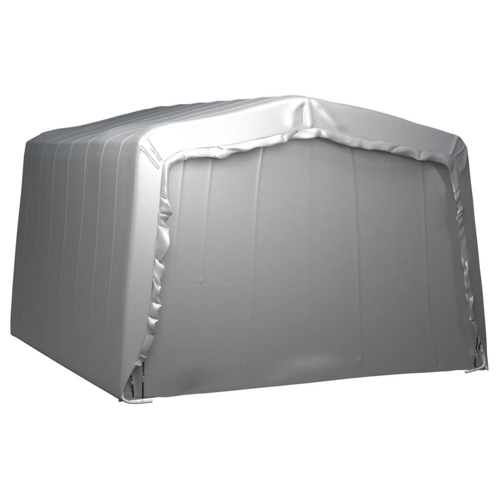 vidaXL Τέντα Αποθήκευσης Γκρι 370 x 370 εκ. Ατσάλινη