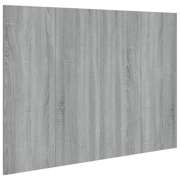 vidaXL Κεφαλάρι Κρεβατιού Γκρι Sonoma 120x1,5x80 εκ. Επεξεργ. Ξύλο