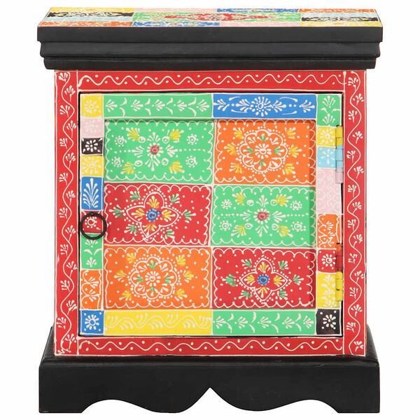 vidaXL Κομοδίνο Πολύχρωμο 40x35x45 cm από μασίφ ξύλο Mango